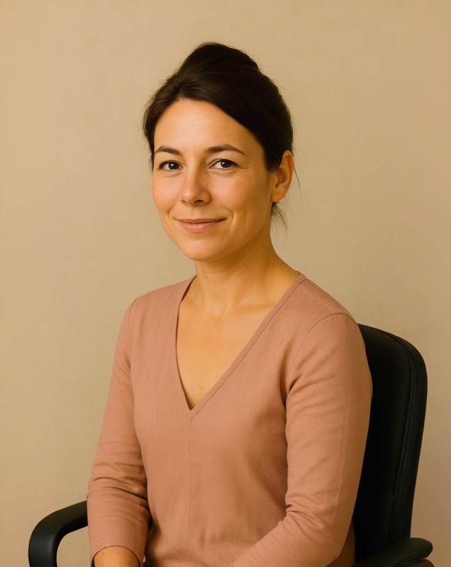 Clara Whitlow seated and smiling